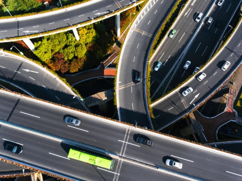 高速道路の風景